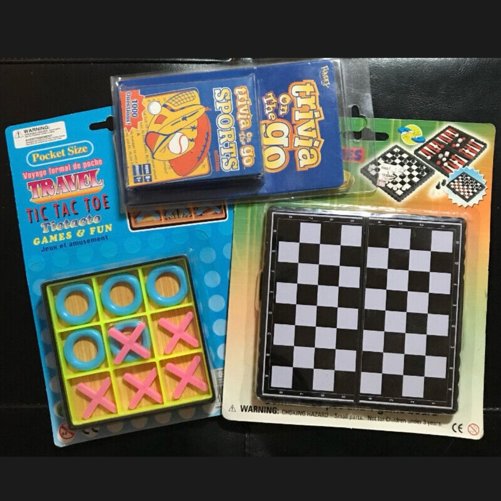 Lot of 3 Kid's game (Tic Tac Toe, Chest set, Sport Trivia)